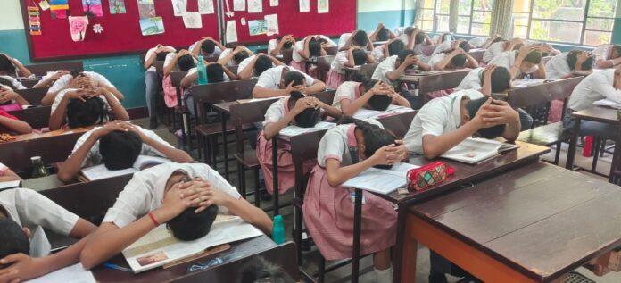 जेवियर्स बोकारो के विद्यार्थियों ने मॉक ड्रिल में लिया भाग, सीखे आपात स्थिति से बचाव के तरीके