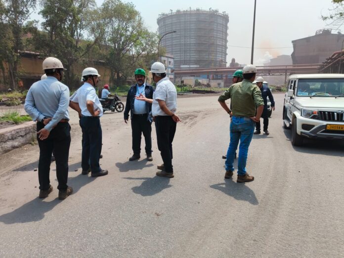 बीएसएल ब्लास्ट फर्नेस क्षेत्र में ‘रोको-टोको’ कार्यक्रम का आयोजन