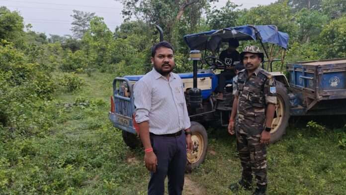 खनन विभाग ने चलाया सघन जांच अभियान, 02 ट्रैक्टर किया जप्त