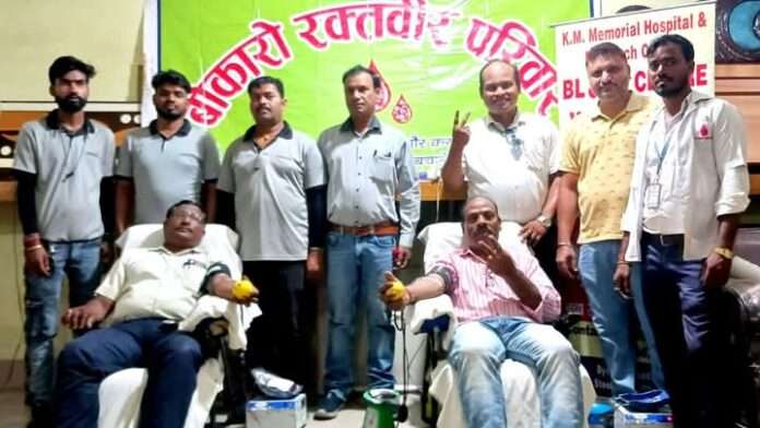 गर्मी में रक्त संकट को देखते हुए बोकारो रक्तवीर परिवार ने आयोजित किया रक्तदान शिविर