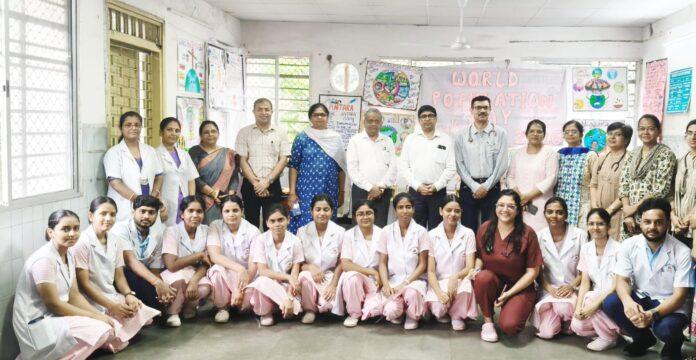 World Population Day awareness programme at Bokaro General Hospital with doctors and nursing students