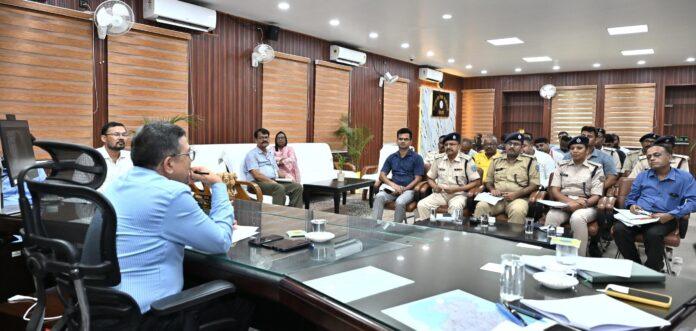 Review meeting for Civil Defence mock drill and blackout exercise in Bokaro
