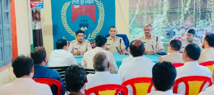 मिलाद-उल-नबी को लेकर माराफारी थाना में शांति समिति की बैठक
